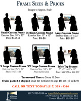 Frame Sizes and Prices- w tabbletop copy
