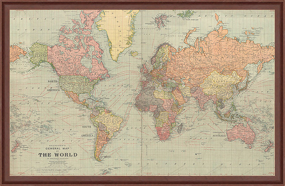 1922+General+Map+of+the+World+by+Stanford-2+-+full
