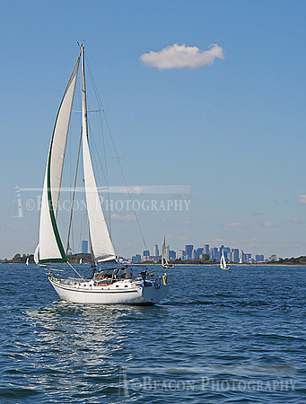 Sailing in Boston Harbor