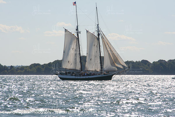 Schooner in Boston Harbor