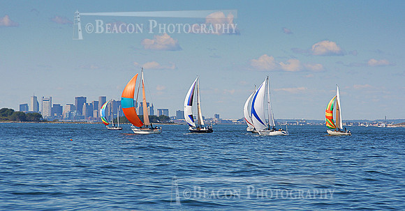 Sailing in Boston Harbor