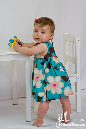 Zoe Rey 1st Birthday Portrait