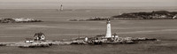 Boston Light with Graves in the Distance