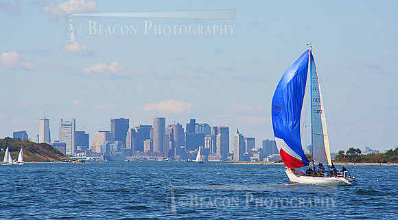 Sailing in Boston Harbor
