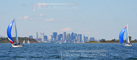 Sailing in Boston Harbor